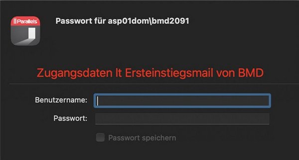 A window for entering username and password.