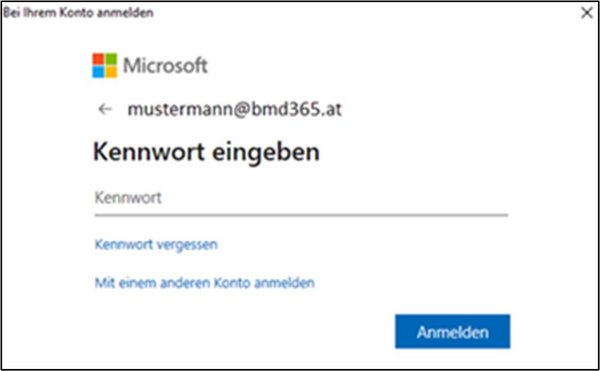 Dialogue window for user login