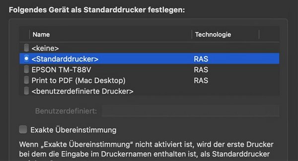 Define the default printer.