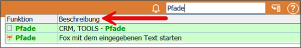 Screenshot of the search bar in BMD NTCS with suggested entries