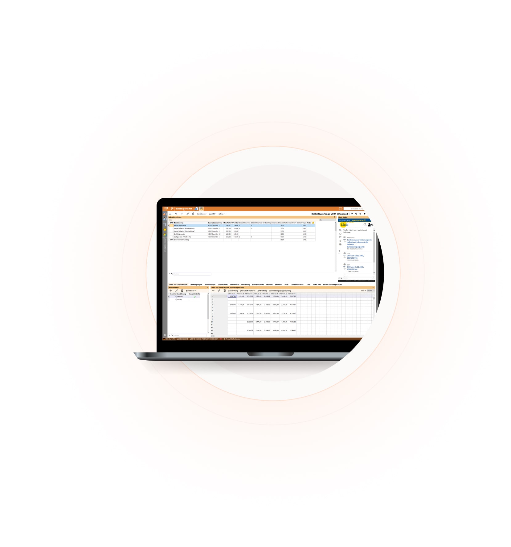 Screenshot der Lohnverrechnungssoftware von BMD