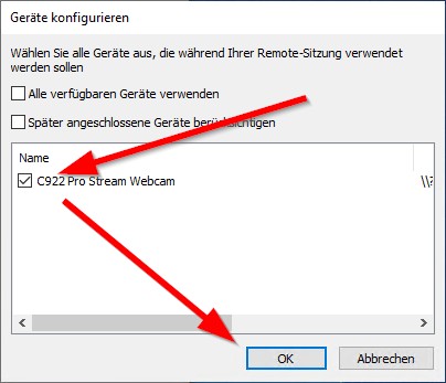Activate your webcam.