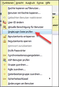 Screenshot_Funktionen Single Login Datei prüfen