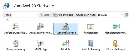 Screenshot_IIS Manager Authentifizierung