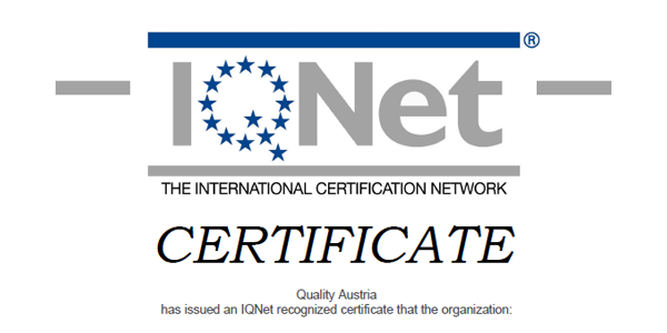 IQNet 2021 – Qualitätsmanagementsystem
