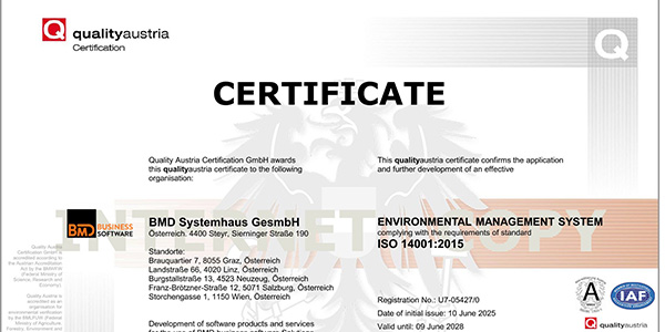ISO 14001:2015 – Environmental Management System