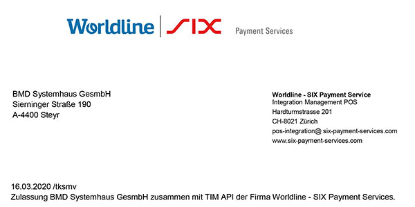 Zulassung BMD NTCS Kasse TIM API