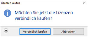 Sicherheitsabfrage BMD Com-Lizenz