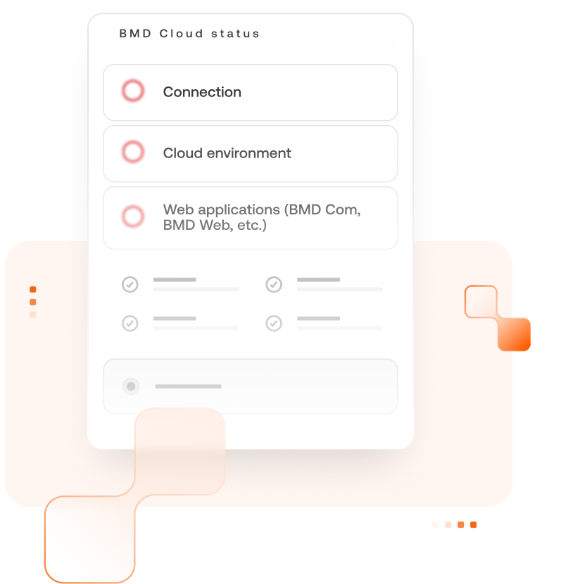 Status query of the BMD Cloud
